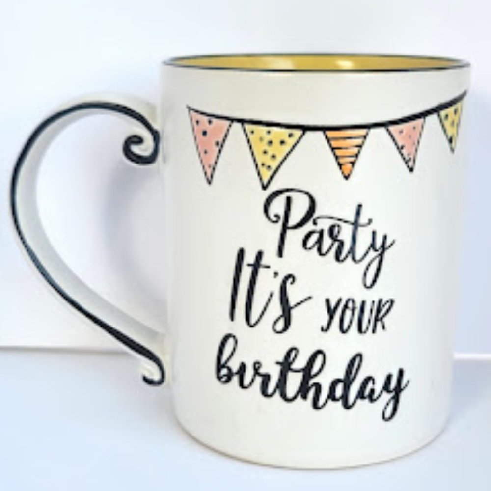 "PARTY IT'S YOUR BIRTHDAY" GIFTABLE COFFEE MUG